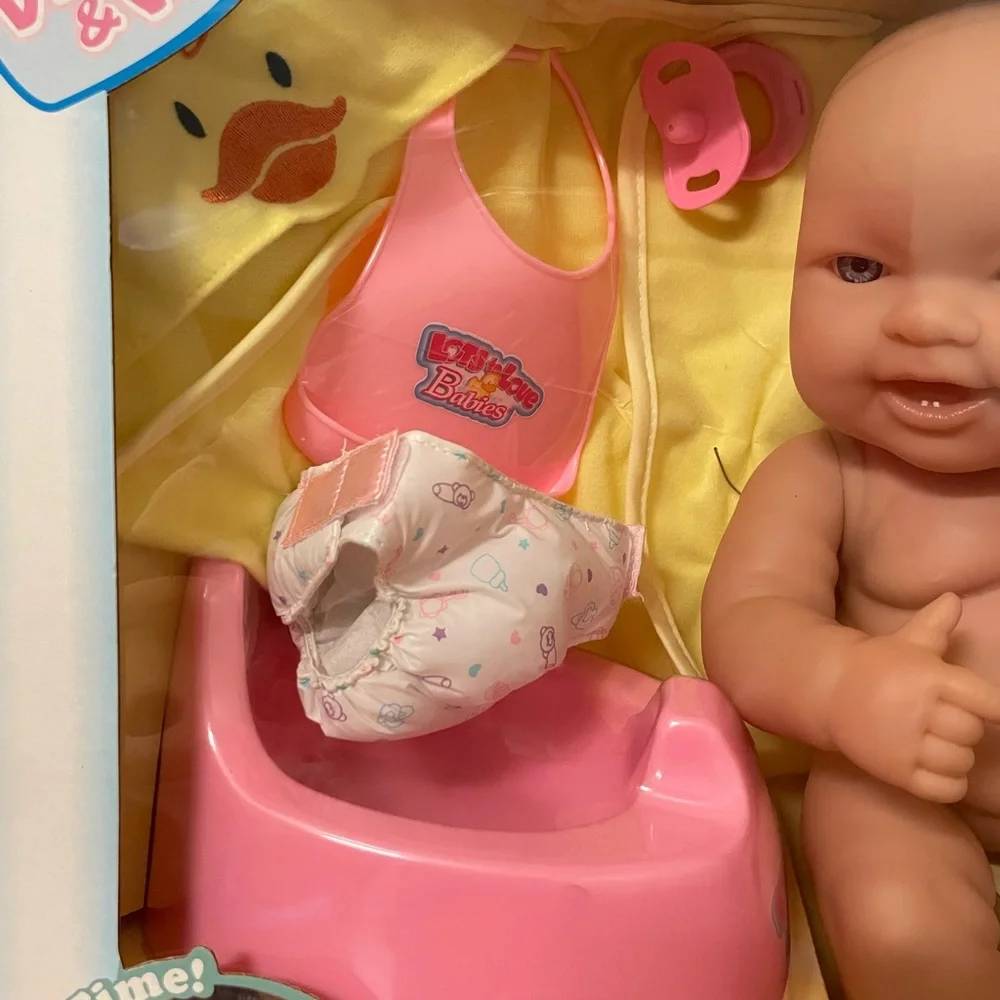 Vintage Drink & Wet Lots to Love Babies Doll Set Baby Potty Wetting Doll